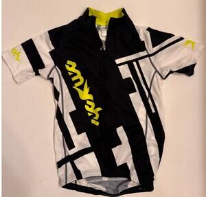 Smashfest Queen Women's Cycling Jersey Short Sleeve Green/Black/White Sz M